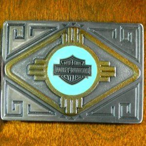 1996 Collector's Harley Davidson Biker Belt Buckle USA